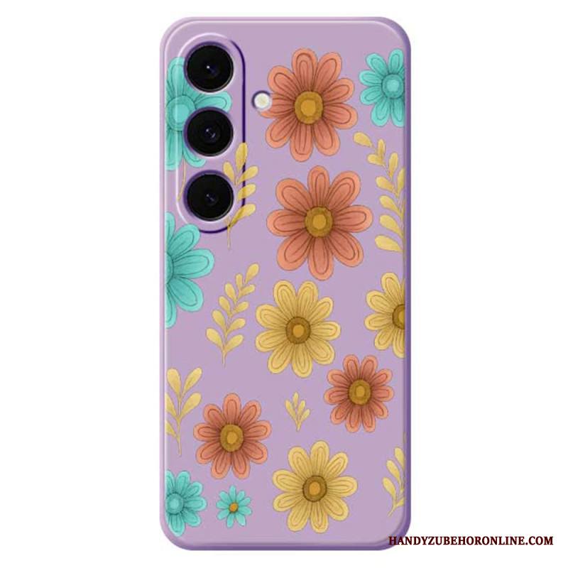 Kuori Samsung Galaxy S25 Fe Kukkasilikoni Suojakuori