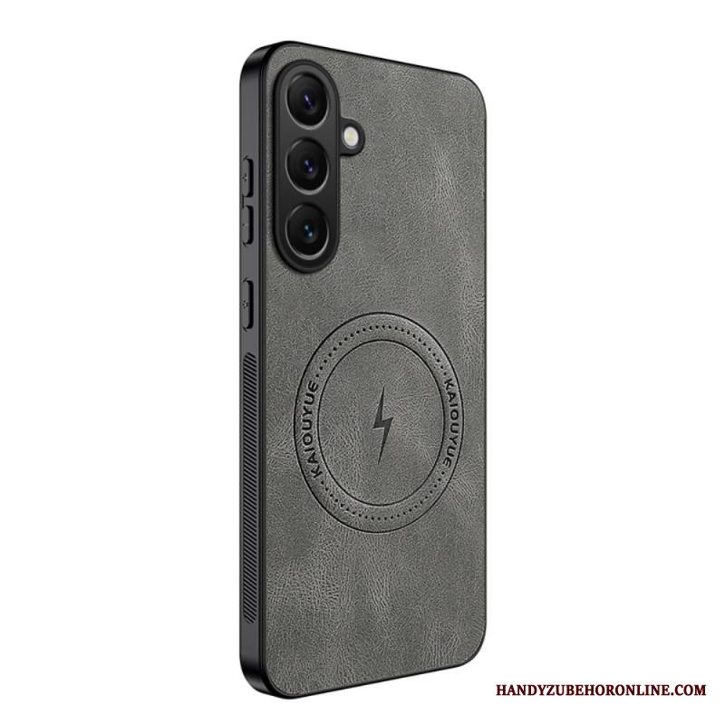 Kuori Samsung Galaxy S25 Fe Magsafe Nappa-nahkaefekti Suojakuori