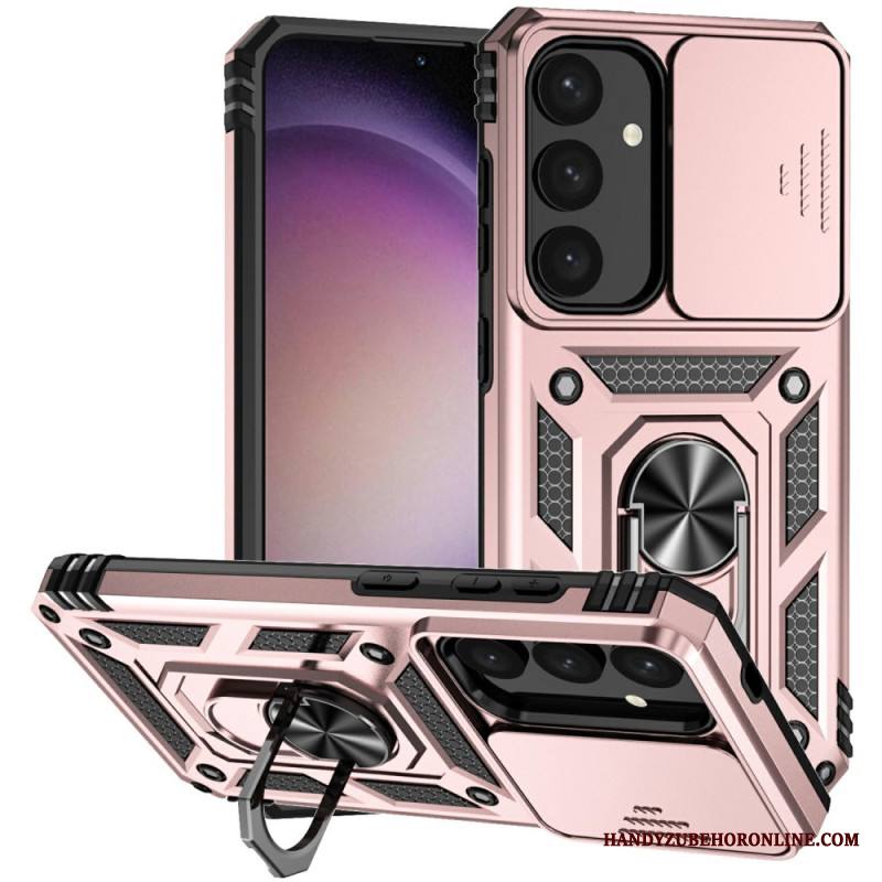 Kuori Samsung Galaxy S25 Plus 5g Klassinen Sormuskotelo Ja Linssinsuoja