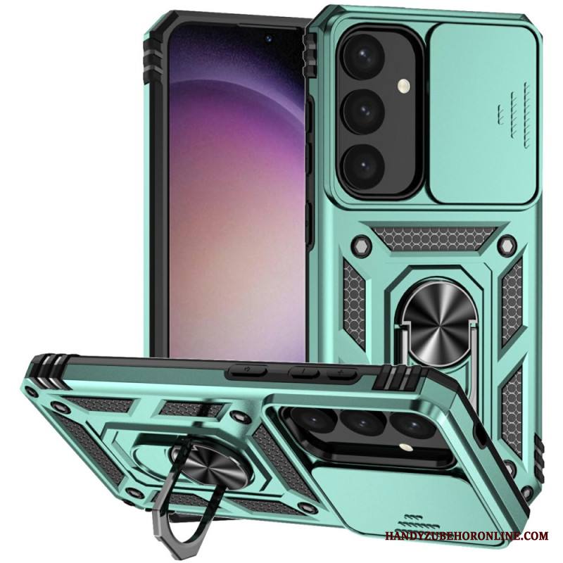 Kuori Samsung Galaxy S25 Plus 5g Klassinen Sormuskotelo Ja Linssinsuoja