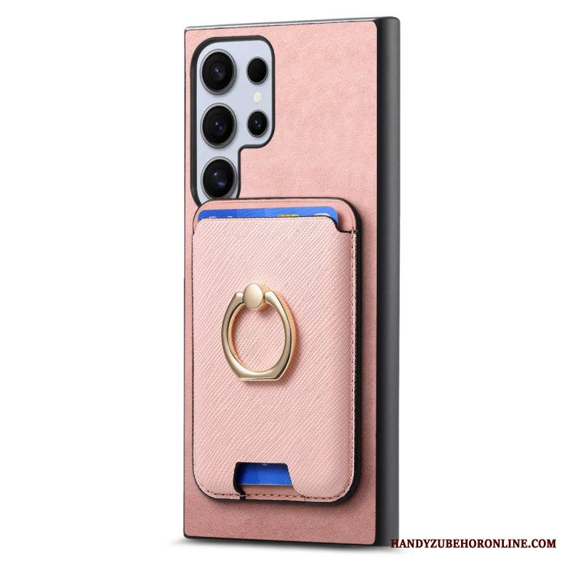 Kuori Samsung Galaxy S25 Ultra 5g Irrotettava Magneettikorttikotelo Ja Jalusta