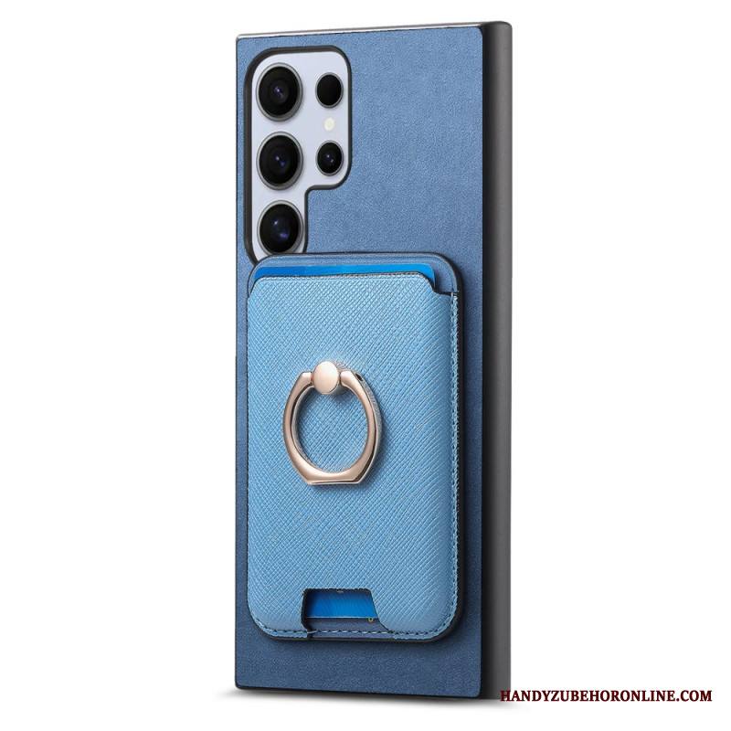 Kuori Samsung Galaxy S25 Ultra 5g Irrotettava Magneettikorttikotelo Ja Jalusta