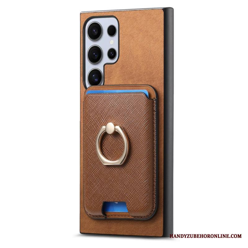 Kuori Samsung Galaxy S25 Ultra 5g Irrotettava Magneettikorttikotelo Ja Jalusta