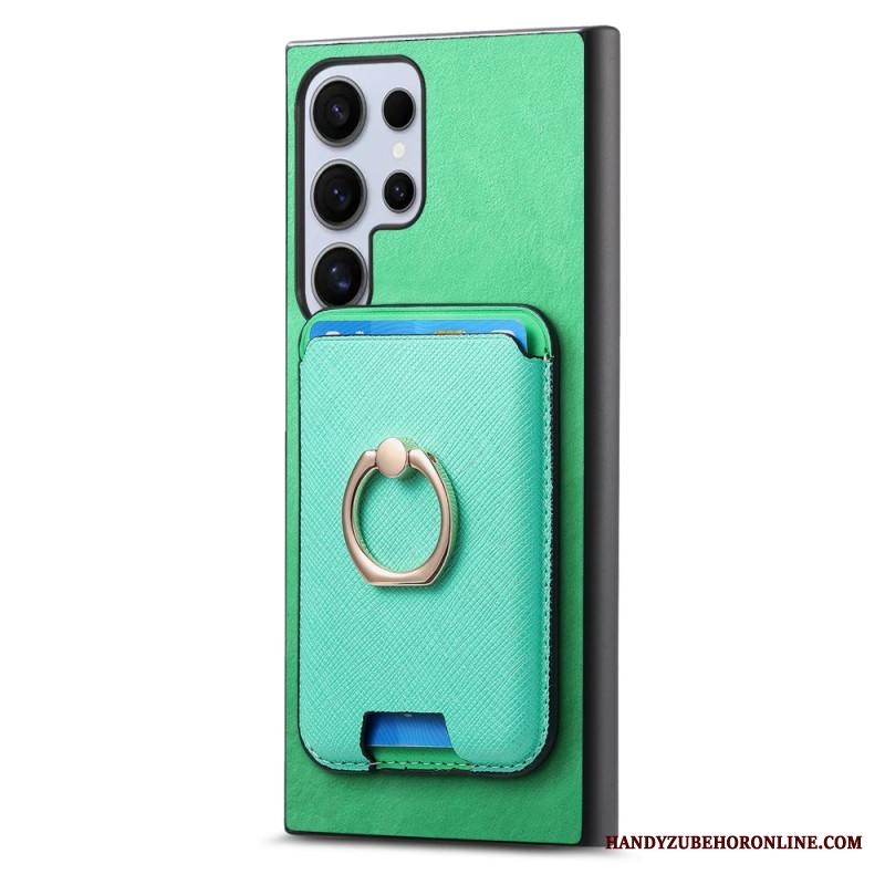 Kuori Samsung Galaxy S25 Ultra 5g Irrotettava Magneettikorttikotelo Ja Jalusta