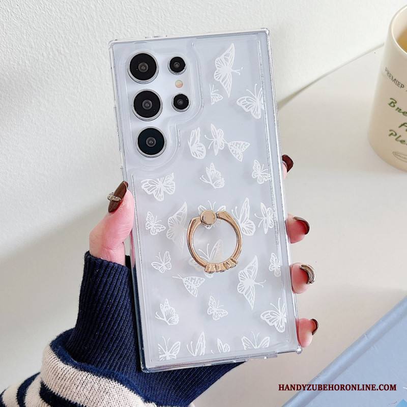 Kuori Samsung Galaxy S25 Ultra 5g Kuviollinen Sormusteline