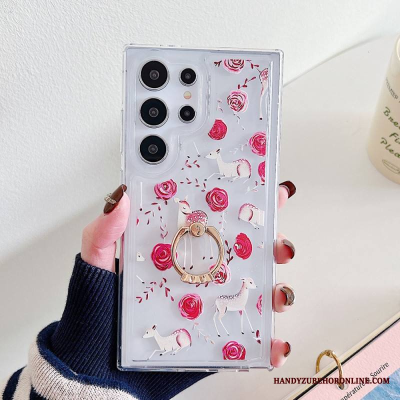 Kuori Samsung Galaxy S25 Ultra 5g Kuviollinen Sormusteline