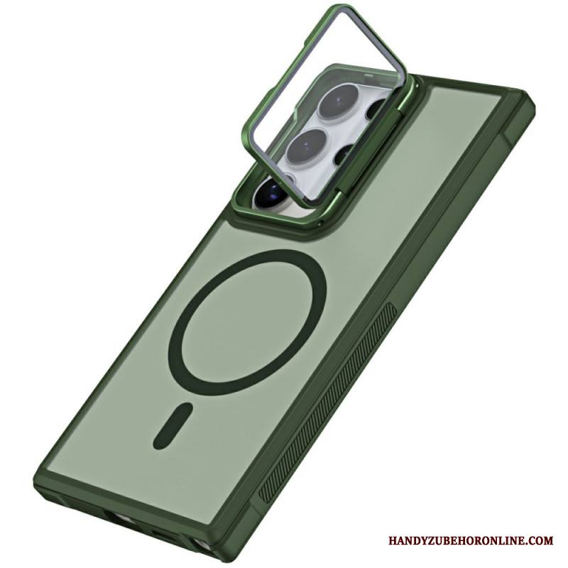 Kuori Samsung Galaxy S25 Ultra 5g Magsafe-yhteensopiva Mattapintainen Sormenjälkiä Hylkivä Muotoilu Jalustalla