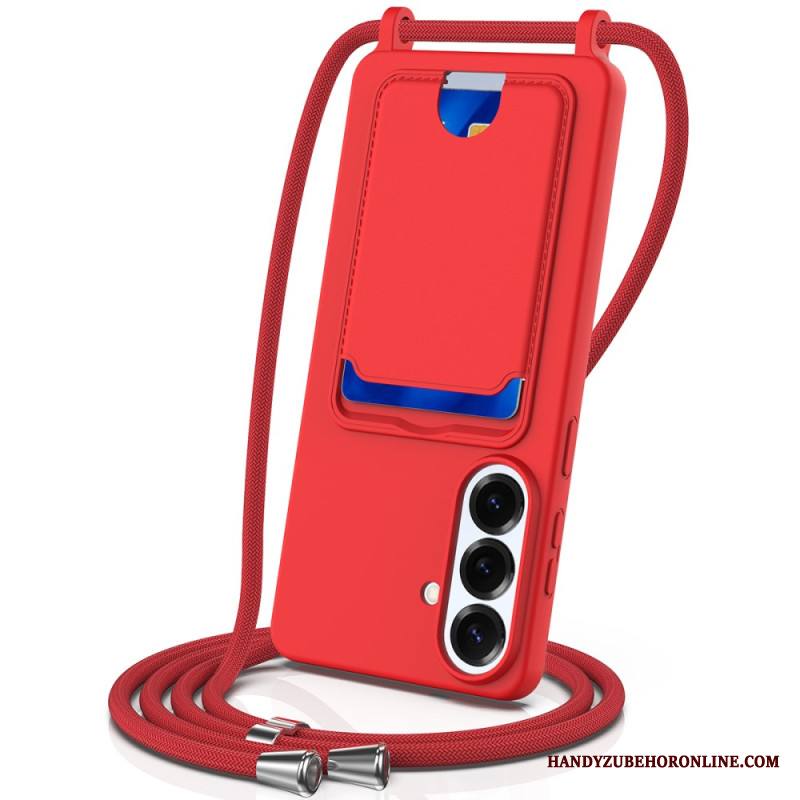 Kuori Samsung Galaxy S26 Plus Korttikotelo Ja Nauha