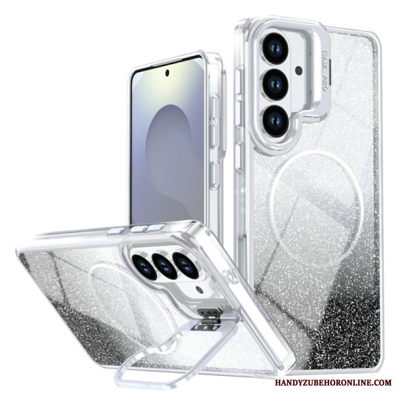 Kuori Samsung Galaxy S26 Plus Magneettinen Liukuvärjätty Kimalle Ja Tausta