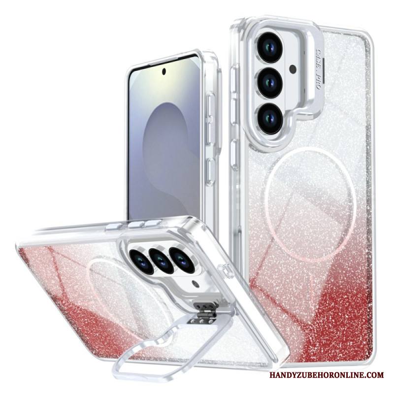 Kuori Samsung Galaxy S26 Plus Magneettinen Liukuvärjätty Kimalle Ja Tausta