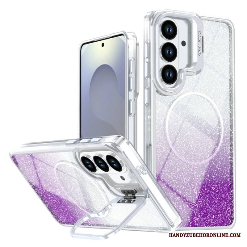 Kuori Samsung Galaxy S26 Plus Magneettinen Liukuvärjätty Kimalle Ja Tausta