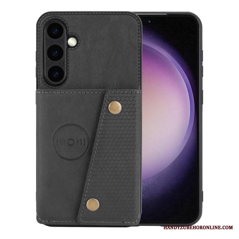 Kuori Samsung Galaxy S26 Plus Nahkakuvioinen Korttikotelo