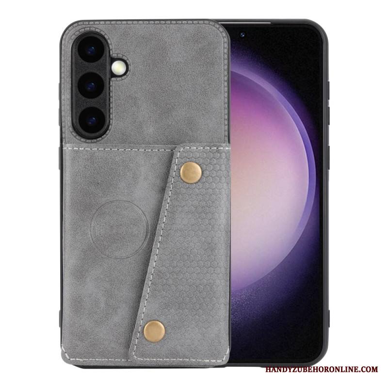 Kuori Samsung Galaxy S26 Plus Nahkakuvioinen Korttikotelo