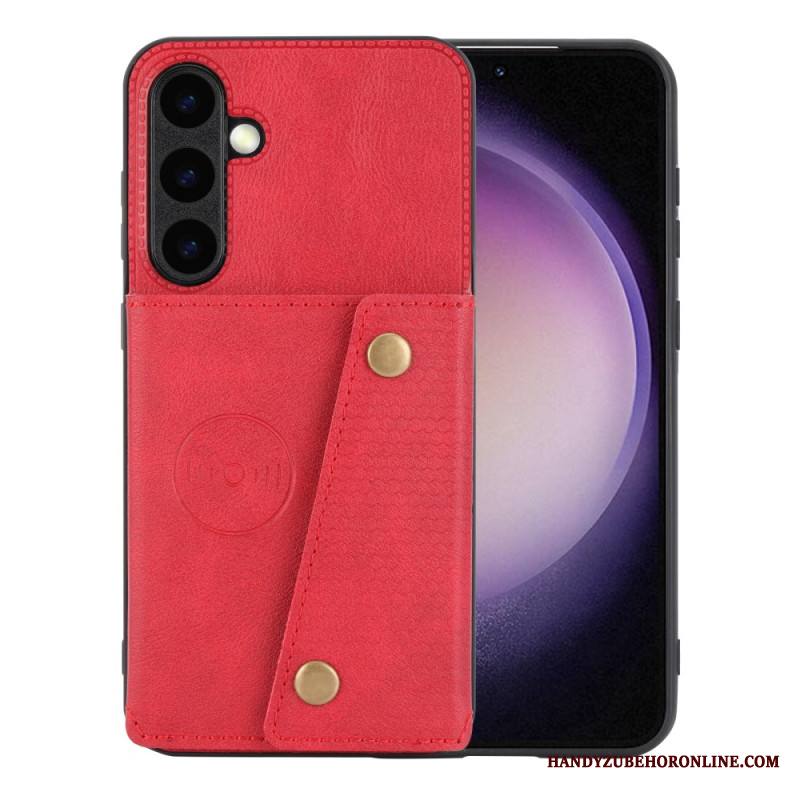 Kuori Samsung Galaxy S26 Plus Nahkakuvioinen Korttikotelo