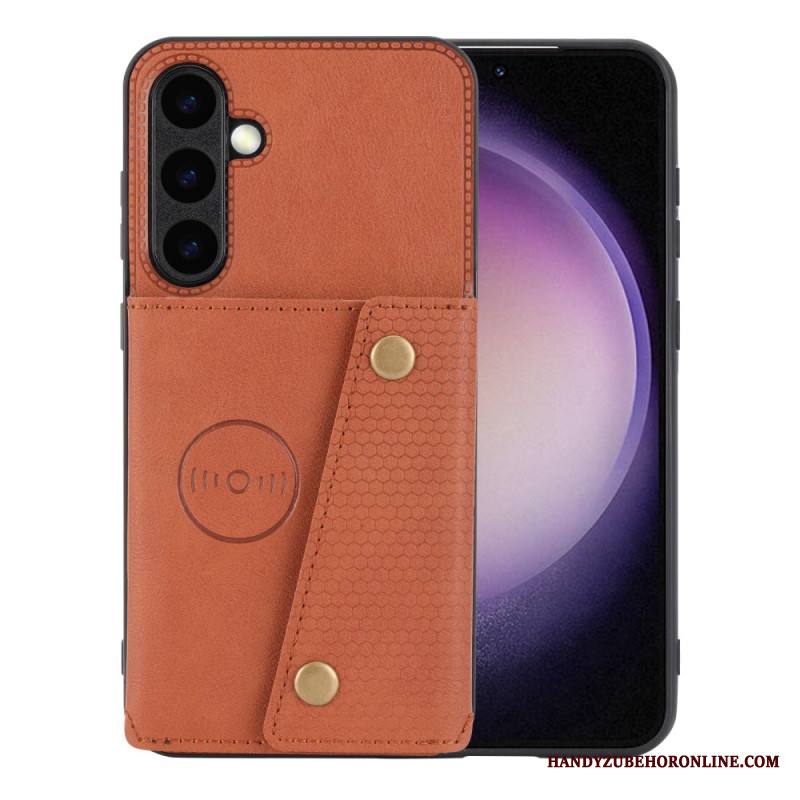 Kuori Samsung Galaxy S26 Plus Nahkakuvioinen Korttikotelo