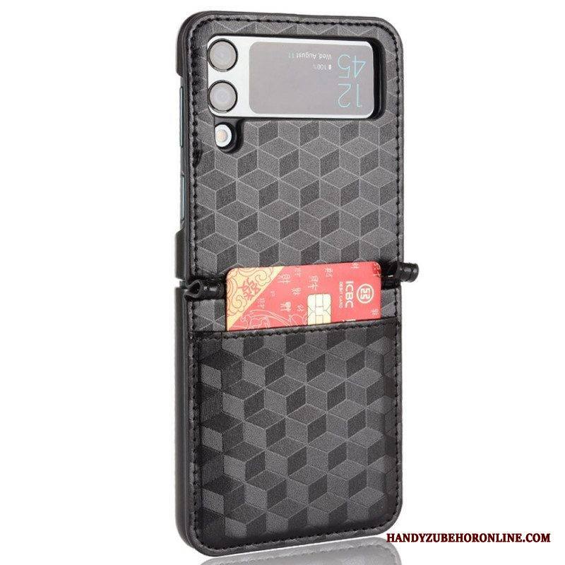 Kuori Samsung Galaxy Z Flip 3 5G Kotelot Flip 3d Design Korttikotelo