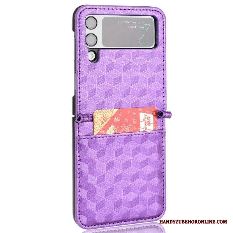 Kuori Samsung Galaxy Z Flip 3 5G Kotelot Flip 3d Design Korttikotelo