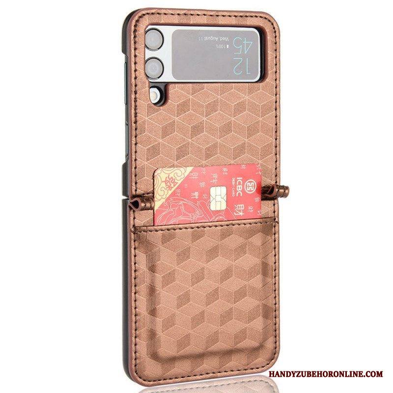 Kuori Samsung Galaxy Z Flip 3 5G Kotelot Flip 3d Design Korttikotelo