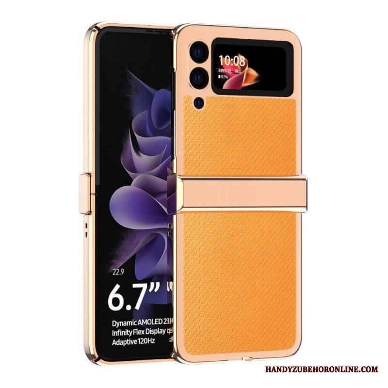 Kuori Samsung Galaxy Z Flip 3 5G Kotelot Flip Hiilikuitu 3 Kpl