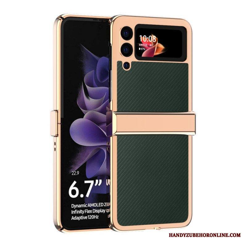 Kuori Samsung Galaxy Z Flip 3 5G Kotelot Flip Hiilikuitu 3 Kpl