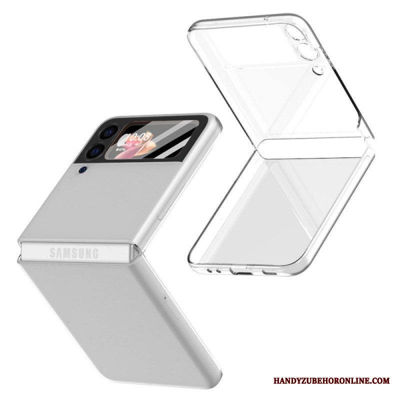 Kuori Samsung Galaxy Z Flip 3 5G Kotelot Flip Karkaistulla Lasikalvolla