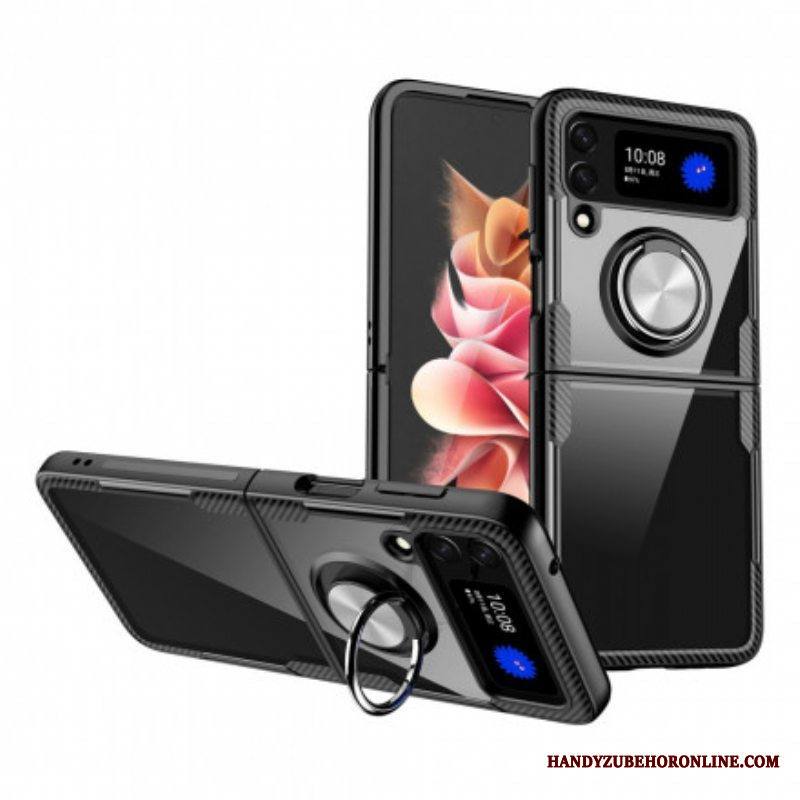 Kuori Samsung Galaxy Z Flip 3 5G Kotelot Flip Magneettinen Rengashybridi