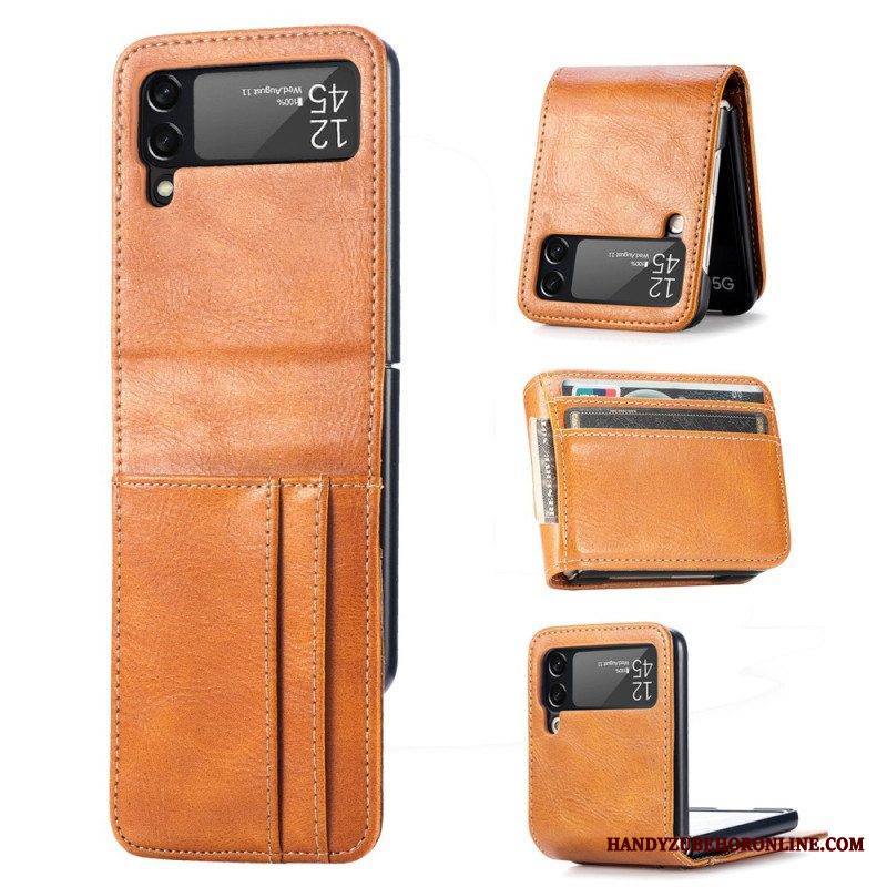 Kuori Samsung Galaxy Z Flip 3 5G Lompakkokuori Kotelot Flip Tyylikäs Nahkalompakko
