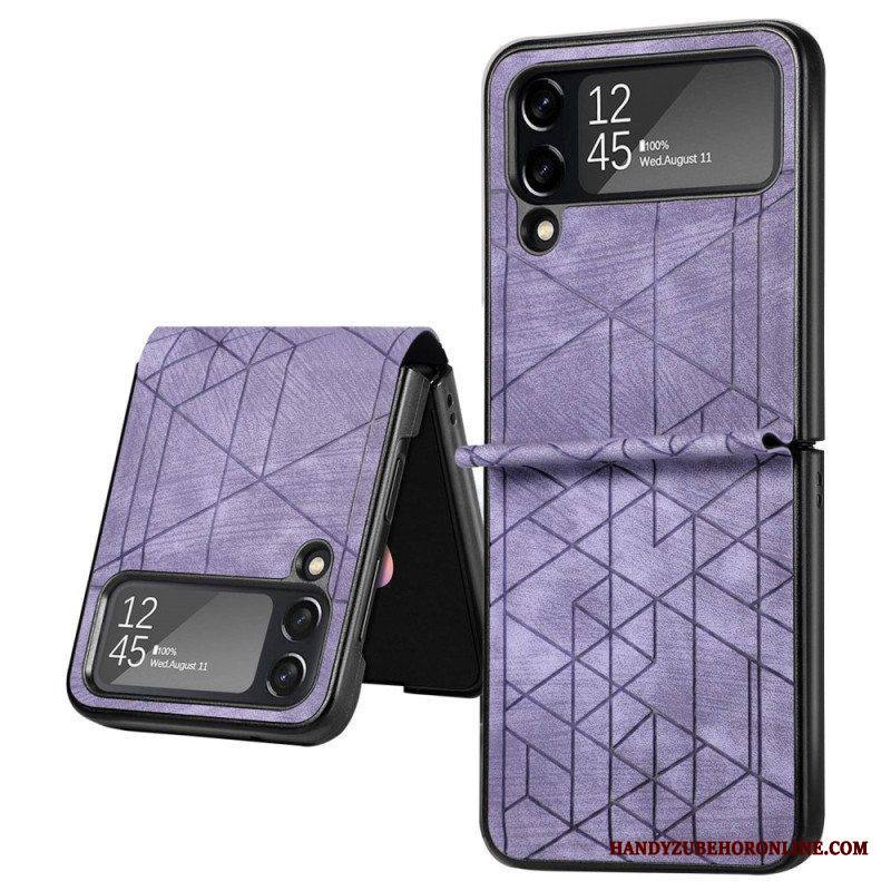Kuori Samsung Galaxy Z Flip 4 Kotelot Flip Geometriset Linjat