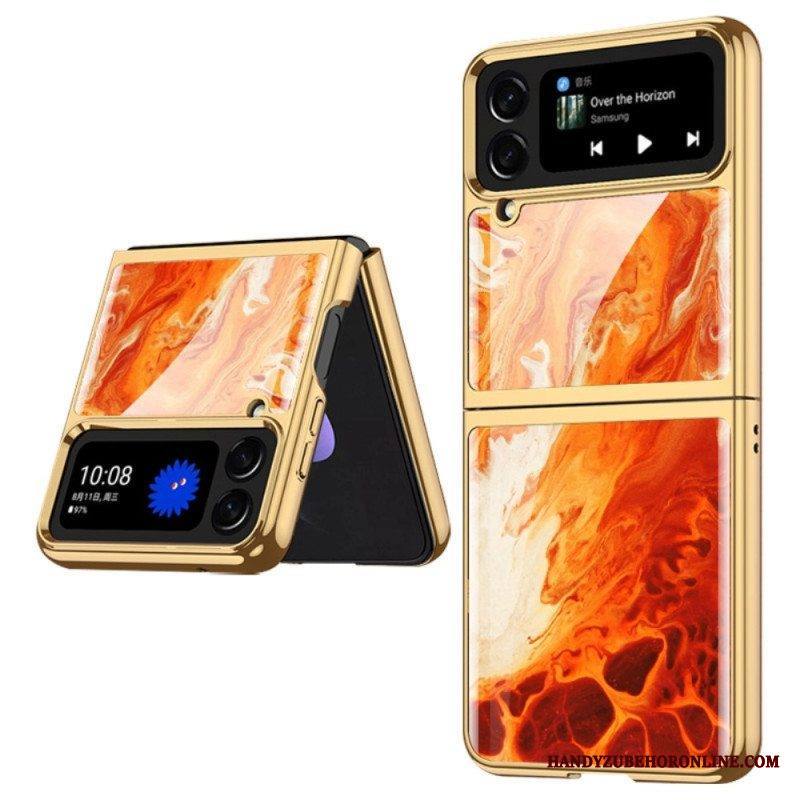 Kuori Samsung Galaxy Z Flip 4 Kotelot Flip Gkk Abstrakti Karkaistu Lasi