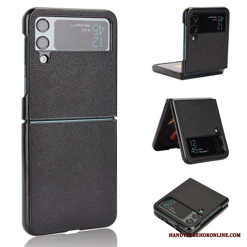 Kuori Samsung Galaxy Z Flip 4 Kotelot Flip Litsi-nahan Rakenne