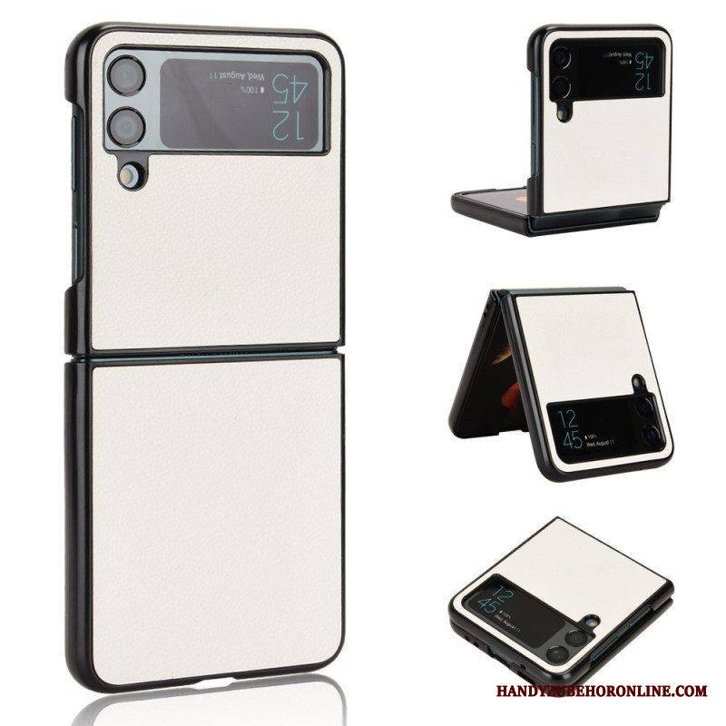 Kuori Samsung Galaxy Z Flip 4 Kotelot Flip Litsi-nahan Rakenne