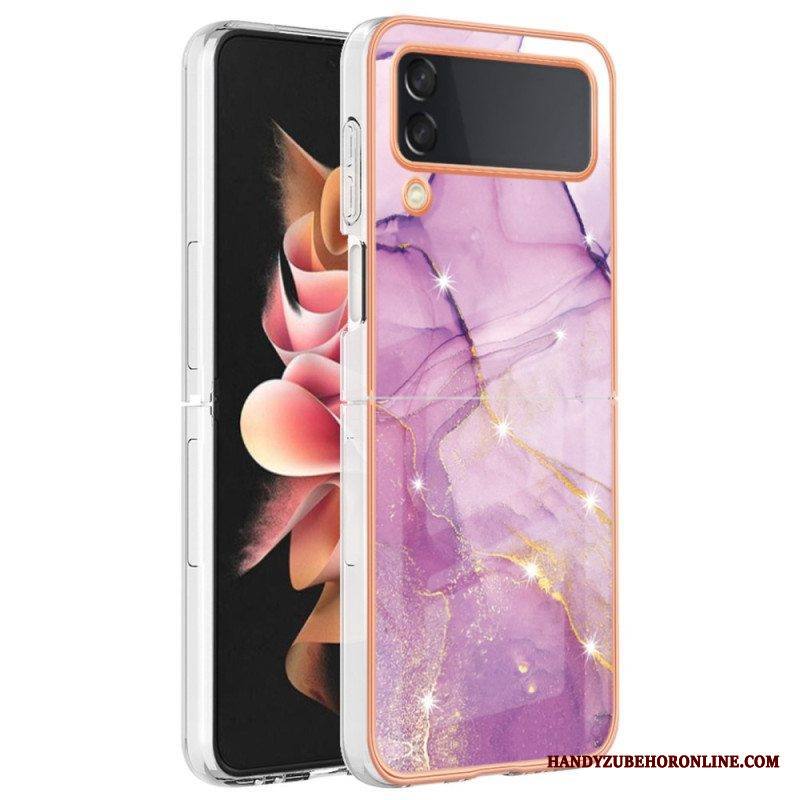 Kuori Samsung Galaxy Z Flip 4 Kotelot Flip Värillinen Marmori