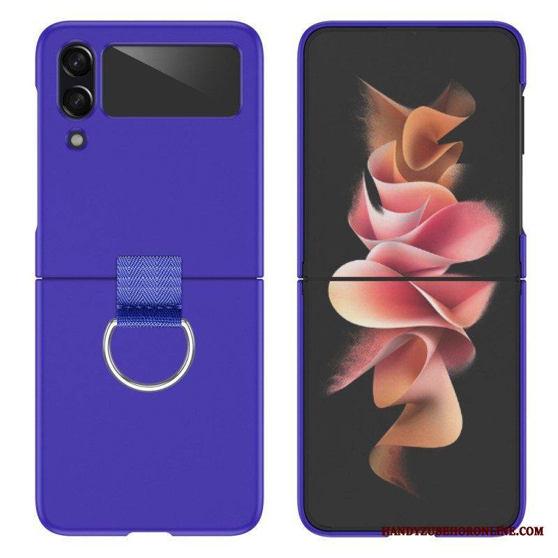 Kuori Samsung Galaxy Z Flip 4 Kotelot Flip Yksivärinen Jäykkä