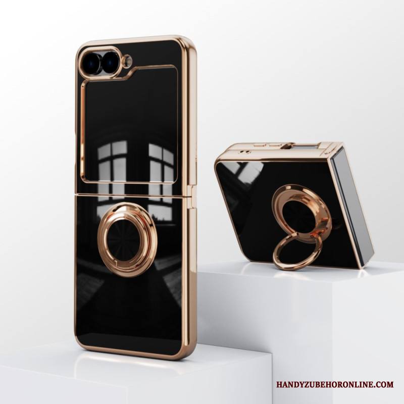 Kuori Samsung Galaxy Z Flip 7 Fe Kiiltävä Viimeistely Sormuspidikkeellä