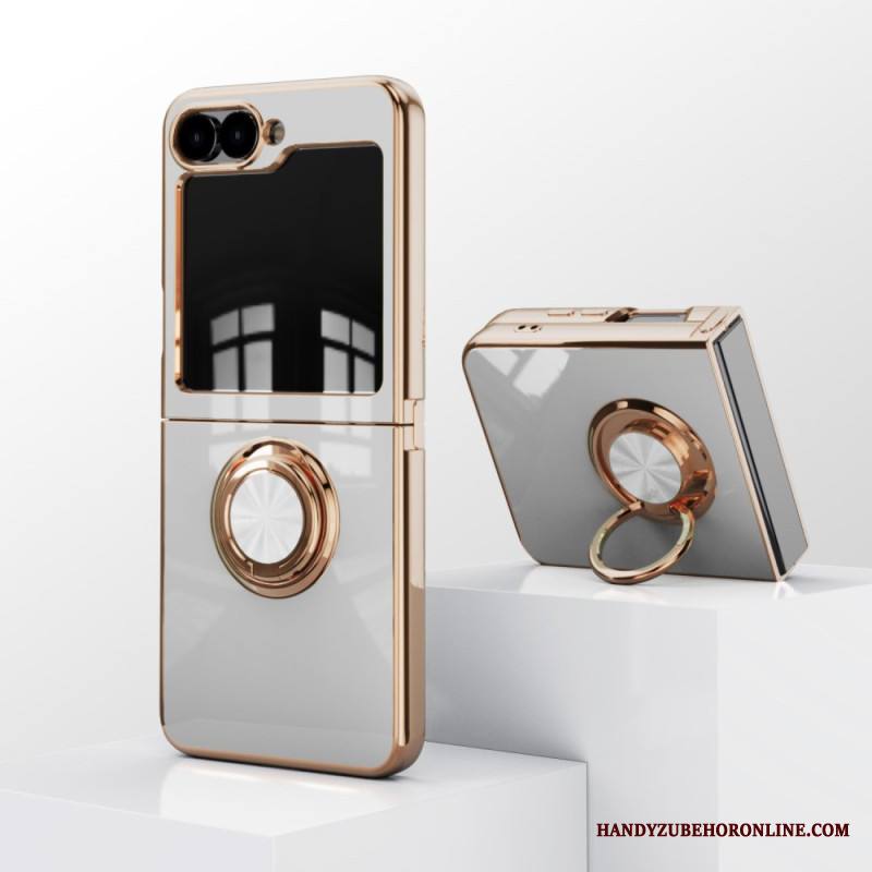 Kuori Samsung Galaxy Z Flip 7 Fe Kiiltävä Viimeistely Sormuspidikkeellä