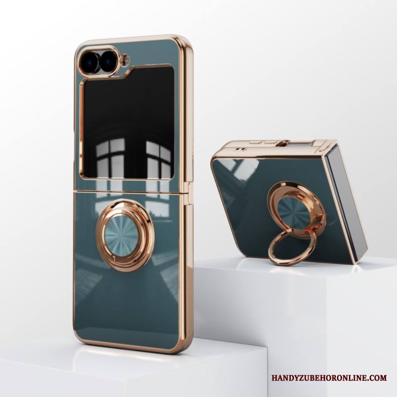 Kuori Samsung Galaxy Z Flip 7 Fe Kiiltävä Viimeistely Sormuspidikkeellä