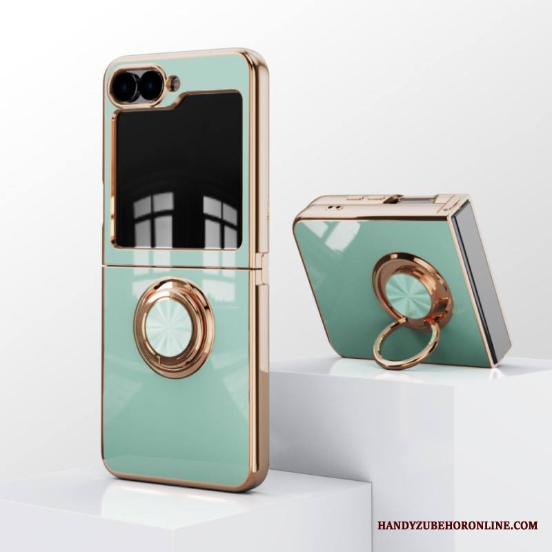 Kuori Samsung Galaxy Z Flip 7 Fe Kiiltävä Viimeistely Sormuspidikkeellä