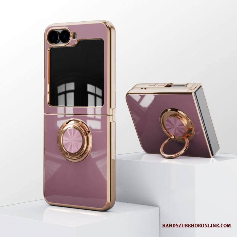 Kuori Samsung Galaxy Z Flip 7 Fe Kiiltävä Viimeistely Sormuspidikkeellä