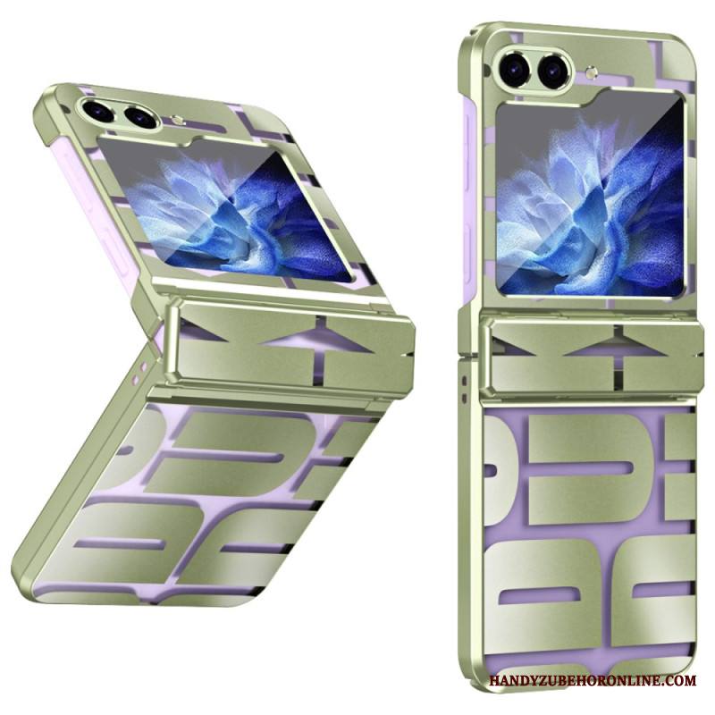 Kuori Samsung Galaxy Z Flip 7 Fe Kirjaimet Karkaistulla Lasikalvolla