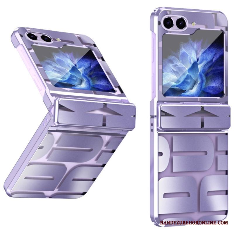Kuori Samsung Galaxy Z Flip 7 Fe Kirjaimet Karkaistulla Lasikalvolla
