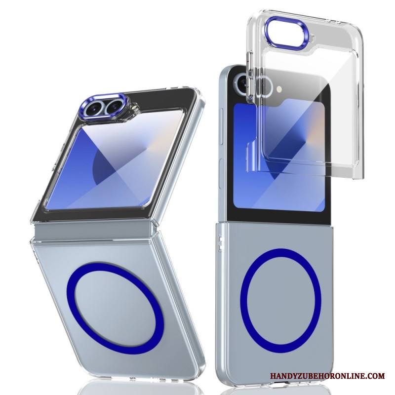 Kuori Samsung Galaxy Z Flip 7 Fe Magsafe-yhteensopiva Läpikuultava Näytönsuojalla