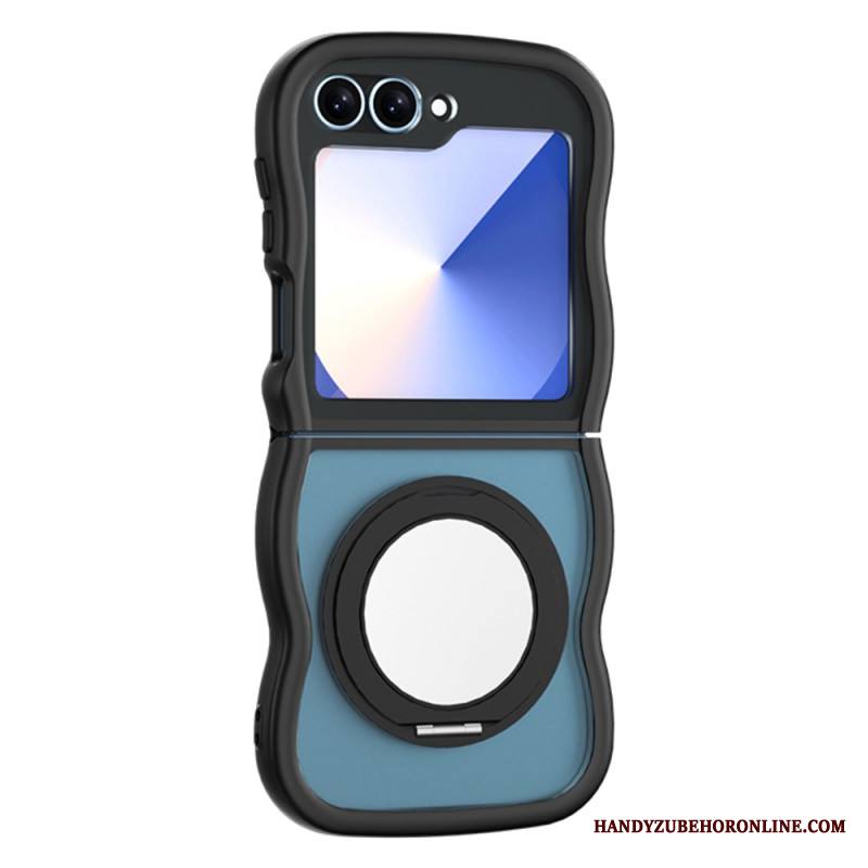 Kuori Samsung Galaxy Z Flip 7 Fe Pyörivä Jalusta Ja Sisäänrakennettu Peili