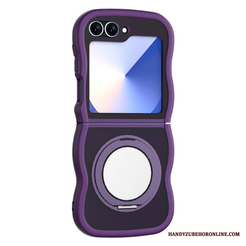 Kuori Samsung Galaxy Z Flip 7 Fe Pyörivä Jalusta Ja Sisäänrakennettu Peili