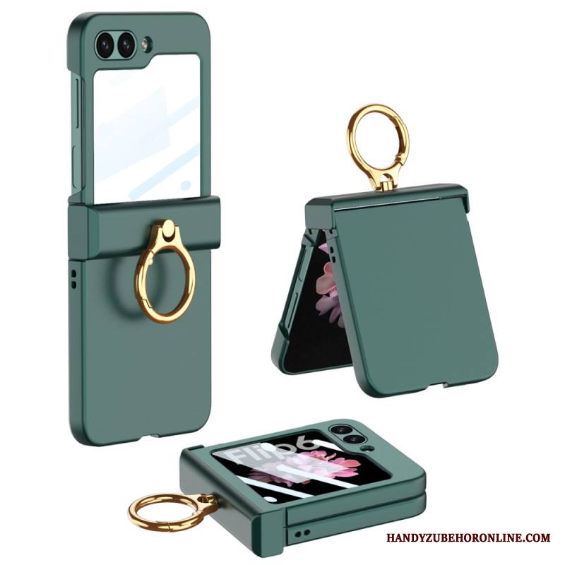 Kuori Samsung Galaxy Z Flip 7 Fe Sormuspidike Ja Gkk-karkaistusta Lasista Valmistettu Näytönsuoja