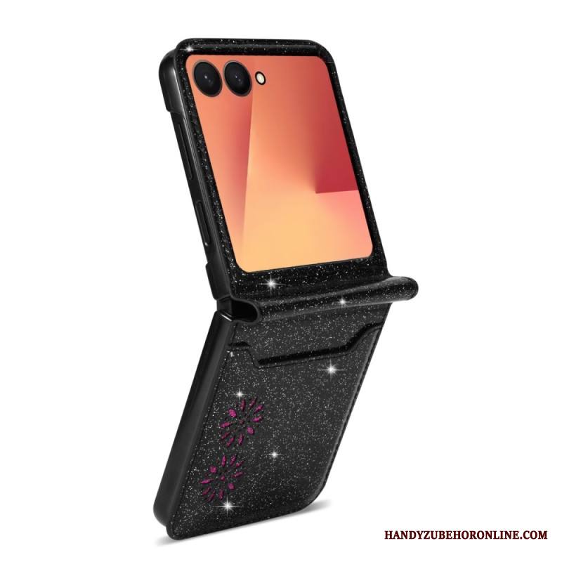 Kuori Samsung Galaxy Z Flip 7 Kimaltava Korttiteline