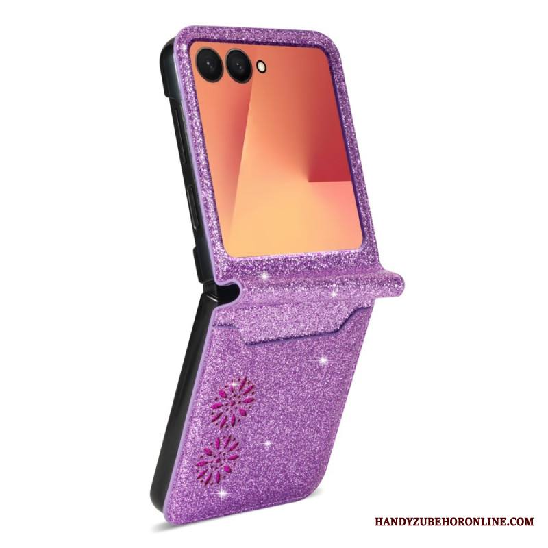 Kuori Samsung Galaxy Z Flip 7 Kimaltava Korttiteline