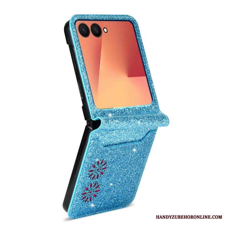 Kuori Samsung Galaxy Z Flip 7 Kimaltava Korttiteline