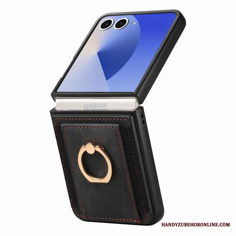 Kuori Samsung Galaxy Z Flip 7 Korttikotelo Ja Jalusta Suojakuori