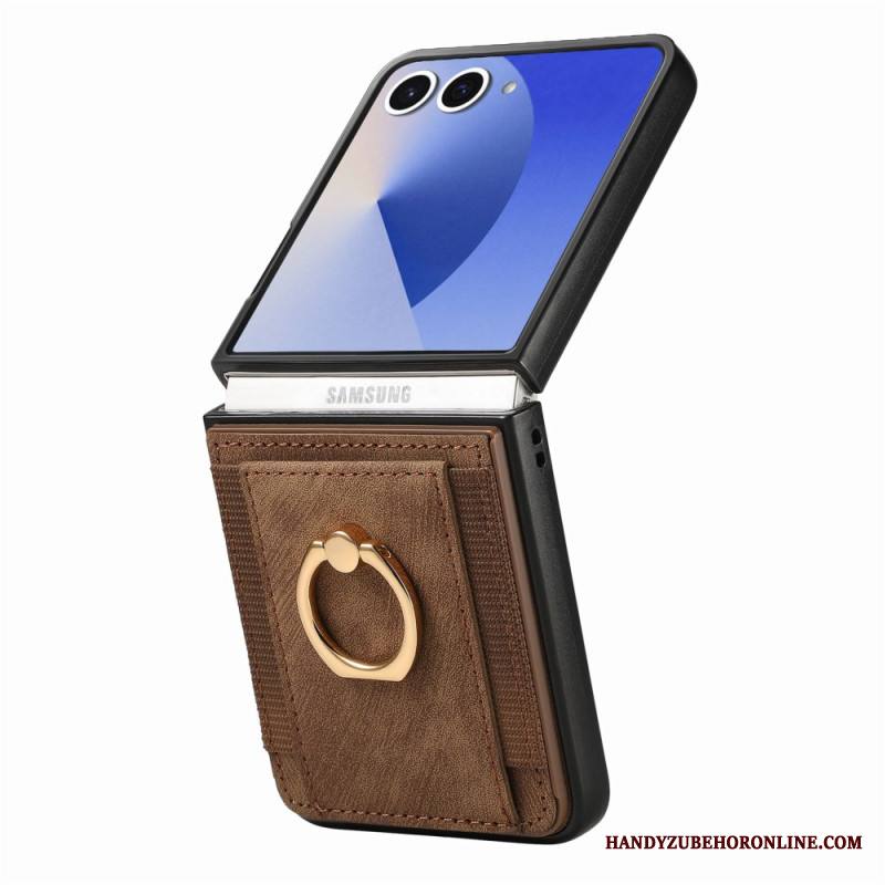 Kuori Samsung Galaxy Z Flip 7 Korttikotelo Ja Jalusta Suojakuori