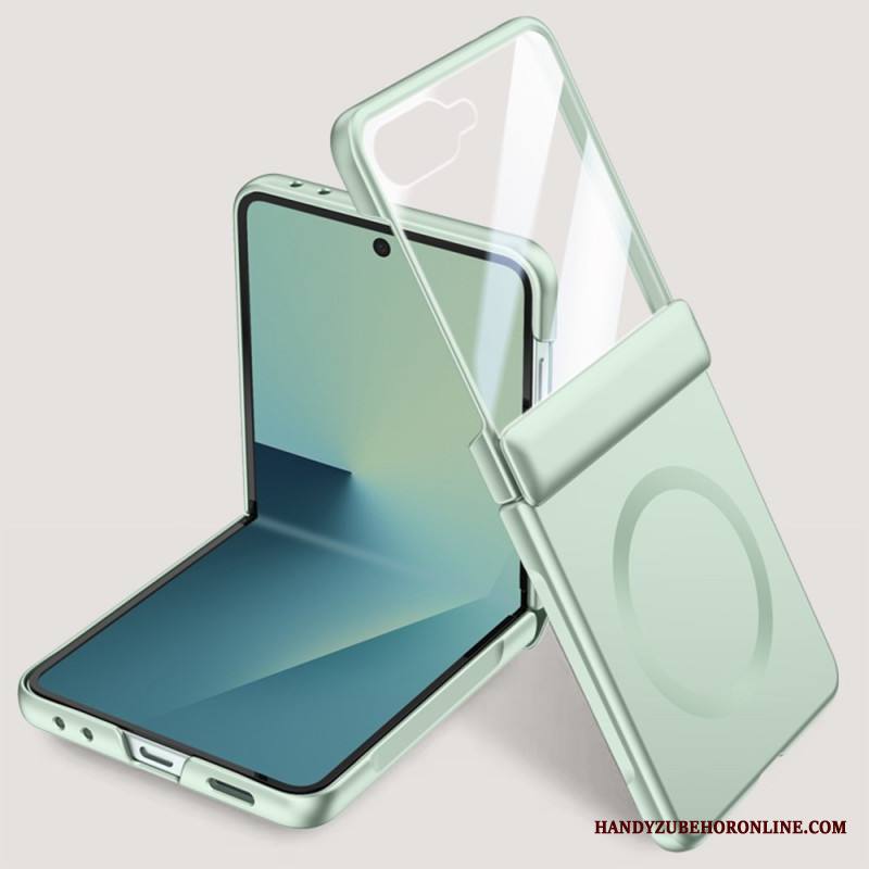 Kuori Samsung Galaxy Z Flip 7 Magneettinen Ja Metalliefektillä